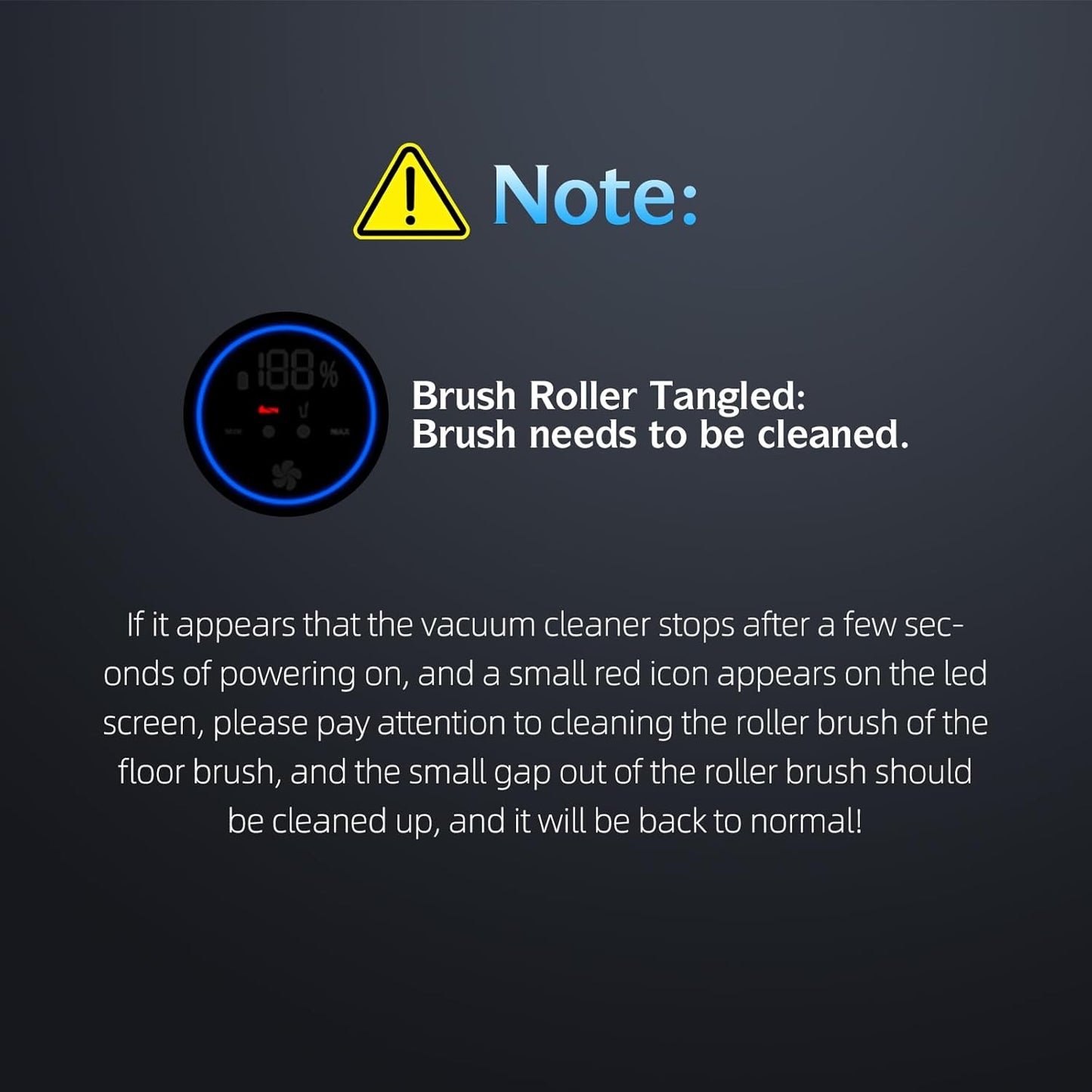 Cordless Stick Vacuum Cleaner with LED Display