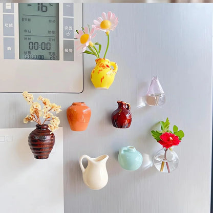 Mini Flower Vase Magnet