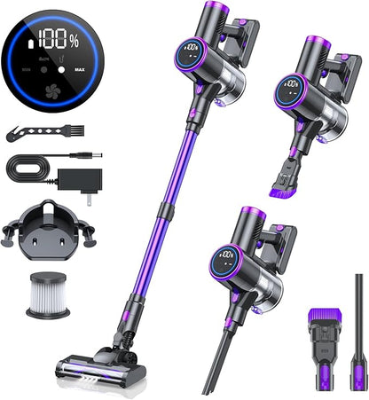 Cordless Stick Vacuum Cleaner with LED Display