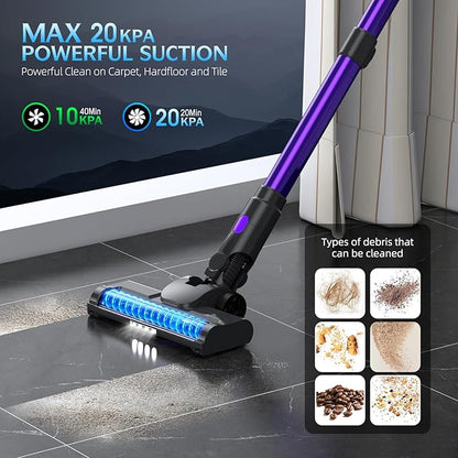 Cordless Stick Vacuum Cleaner with LED Display