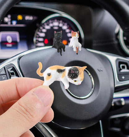 Cute Mini Cat Monitor Figurines (8-Pack)