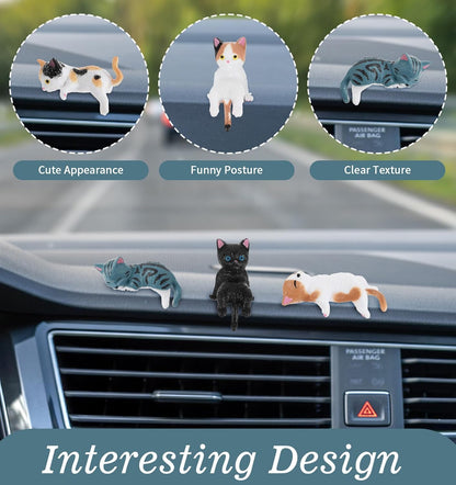 Cute Mini Cat Monitor Figurines (8-Pack)