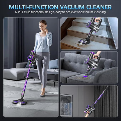 Cordless Stick Vacuum Cleaner with LED Display